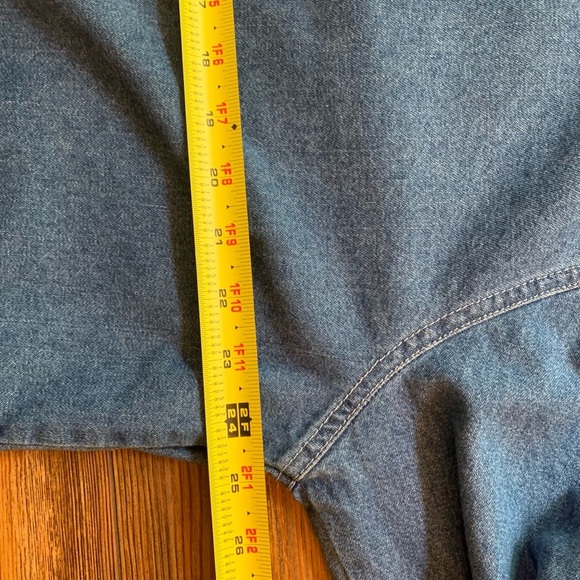 Vintage Proudly Plus 80’s/90’s Embroidered Jean Shirt Sz 2X - Picture 9 of 11